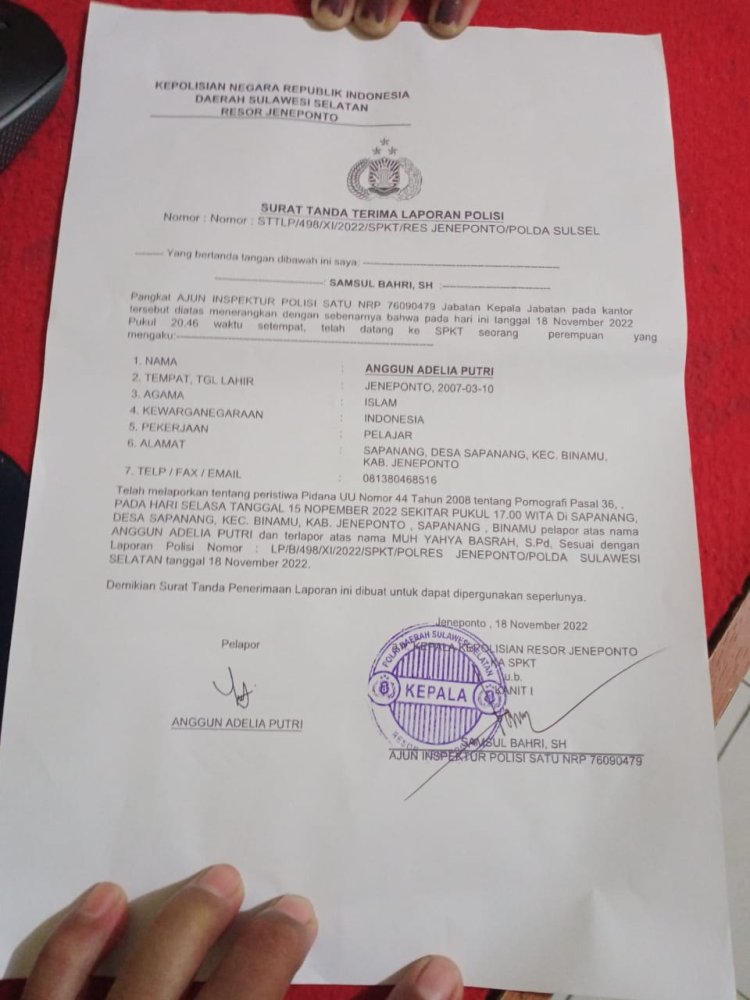 Diduga Lakukan Pelecehan Seksual, Inisial YY Dilapor Polisi Dan Dihentikan Mengajar