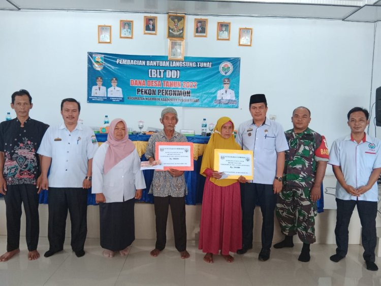 Peratin Pekon Pekonmon Arwansyah, SPD," Giat Salurkan BLT-DD Dan Musrenbang Des