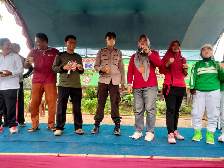 Kegiatan GERMAS di Balai Pekon Nusawungu Kecamatan Banyumas Kabupaten Pringsewu Prov Lampung