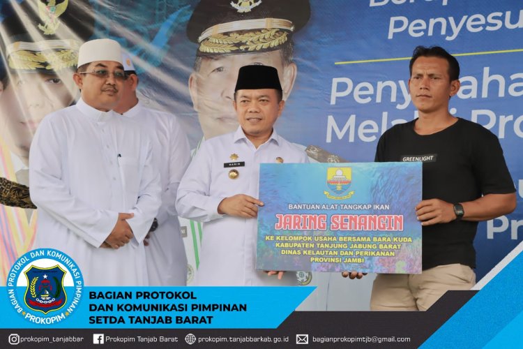 Bupati Dampingi Gubernur dalam Rangka Launching Penerima Bantuan Sosial kepada Nelayan