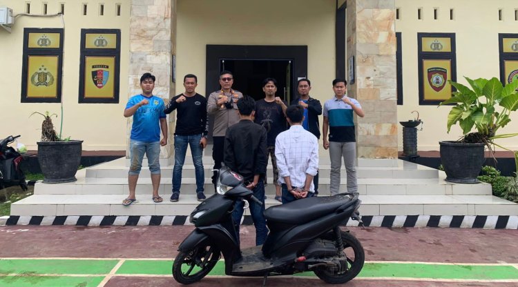 Dua Pelaku Curanmor Di Bekuk Polsek Kota Agung
