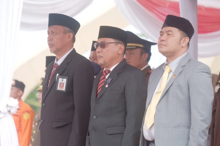 Sekda Tanjab Barat Hadiri Upacara HUT ke-77 TNI