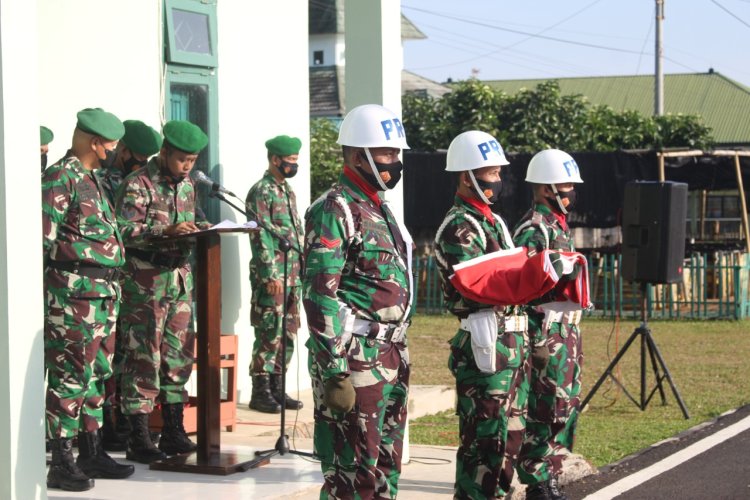 Tumbuhkan Jiwa Nasionalisme Kodim 0429/Lamtim Gelar Upacara Bendera Mingguan