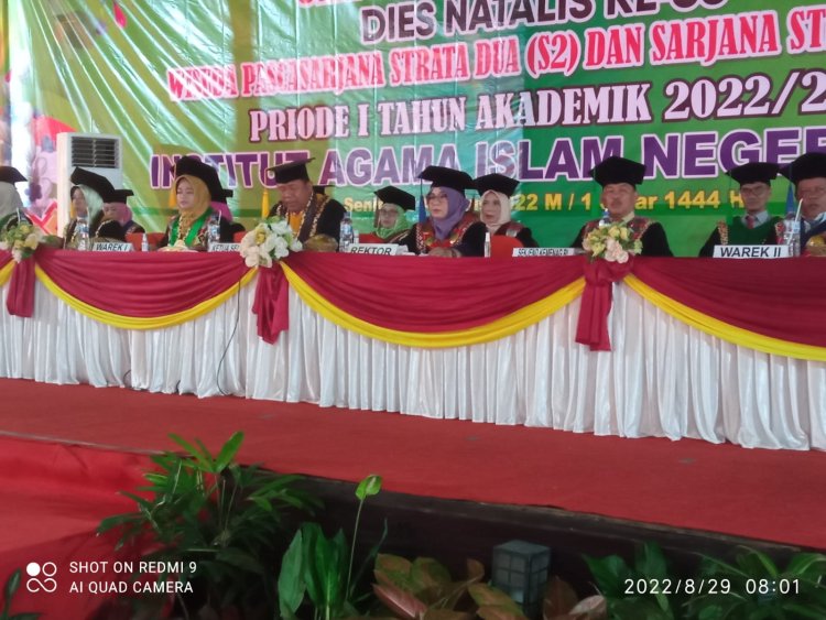 Walikota Metro Jadi Wisudawan Pasca Sarjana Tercepat di IAIN Metro