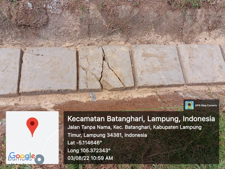 Diduga Pekerjaan P3-TIGAI Tahun Anggaran 2022 Didesa Balerejo Tidak Sesuai Standar/Terkorupsi