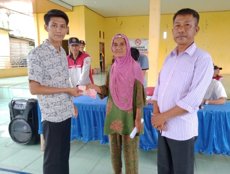Pemerintah Desa Sungai Sidang Kecamatan Rawa Jitu Utara Kabupaten Mesuji, Salurkan BLT Dana Desa Sebanyak 123 KPM 
