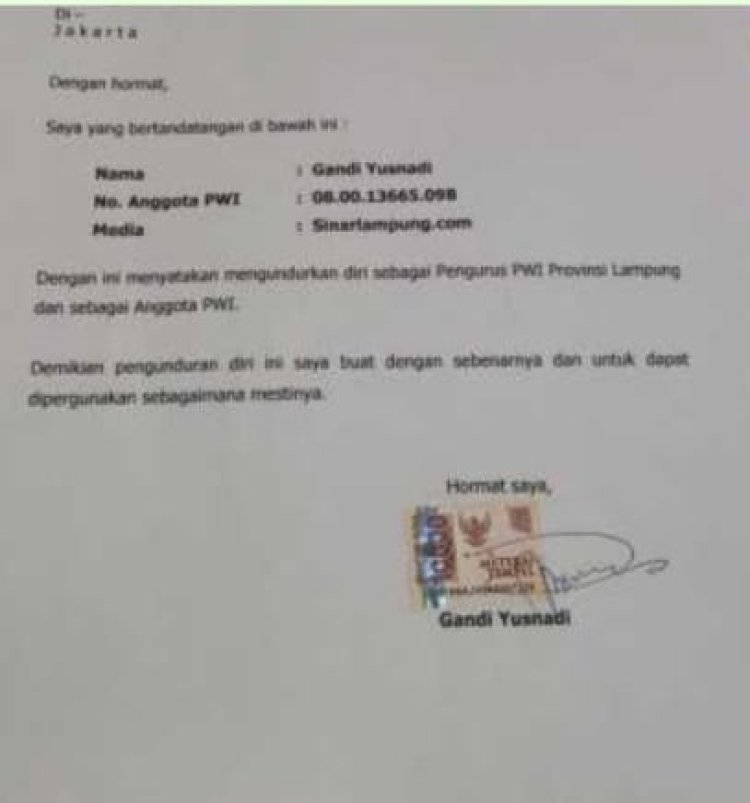 Akibat terjerat kasus, dua oknum wartawan undur dari pengurusan PWI Lampung