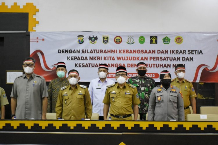 Ketua DPRD & Walikota Metro, Ikuti Acara Silaturahmi Kebangsaan Secara Virtual