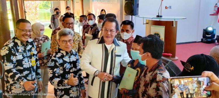 Kunker H.Zulkifli Anwar di Lamsel, Dihadiri 100 Kades dan Perwakilan Warga Penerima Manfaat Sertifikat