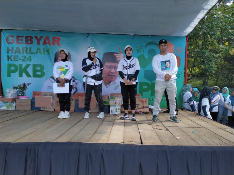 Harlah Pkb Ke-24 Dewan Pimpinana Cabang (Dpc) Tanggamus Menggelar Senam Masal