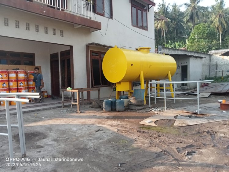 Perusahaan/Workshop Pembuatan Tengki di Desa Tarahan Diduga Tidak Mengantongi Izin dari Pemkab Lamsel