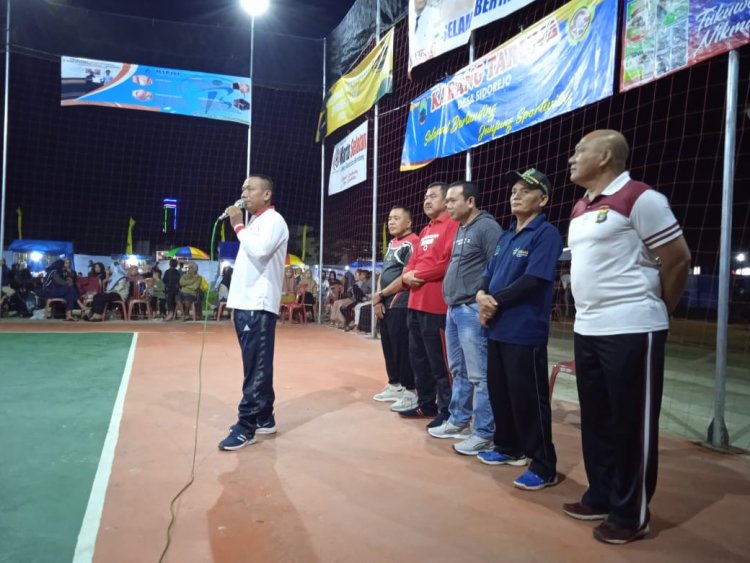 Kades Sidorejo Sutiyanto Buka Turnamen Bola Voli "Sidorejo Cup 2022"