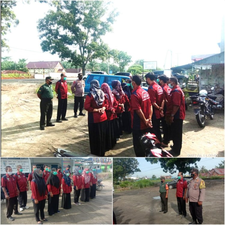 Kades Pakam Raya bersama Babinkamtibmas dan Babinsa Laksanakan  Apel Pembinaan 