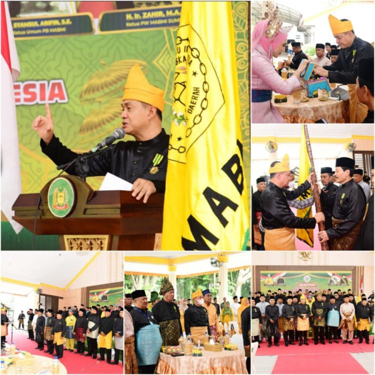 Bupati Zahir Lantik PD MABMI Kabupaten Langkat, Kembangkan Budaya Melayu