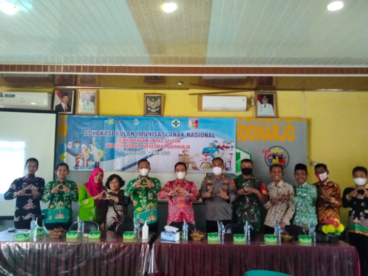 Puskesmas Sidoharjo Mengadakan Sosialisasi lintas Sektor Terkait Program Pemerintah BAIN (Bulan Imunisasi Anak Nasional)