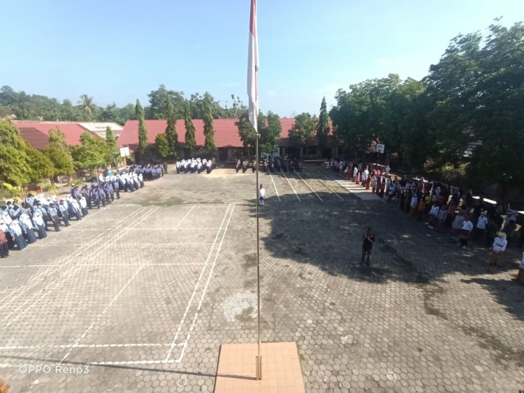 GELAR UPACARA HARDIKNAS SMPN 1 SIDOMULYO