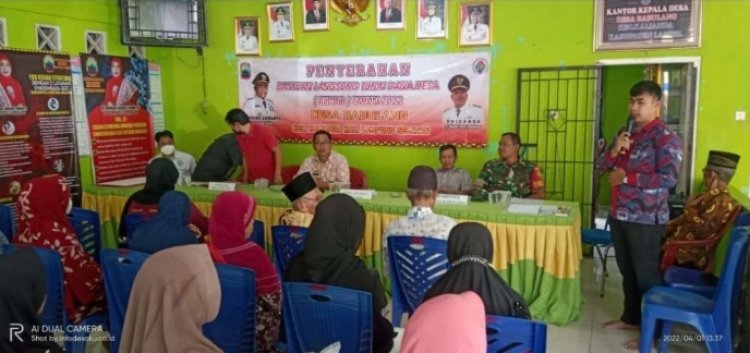 Senyum Sumringah Warga 85 KPM di Desa Babulang, Menjelang Ramadhan Menerima BLT-DD Tahun 2022