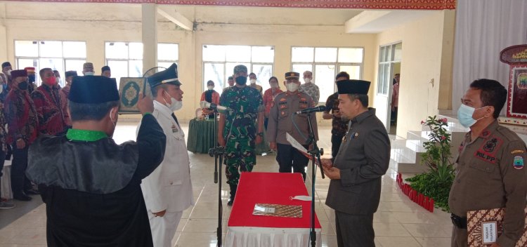 Ariyanto Resmi Dilantik Menjadi Kepala Desa PAW Desa Kota Dalam, Kecamatan Sidomulyo
