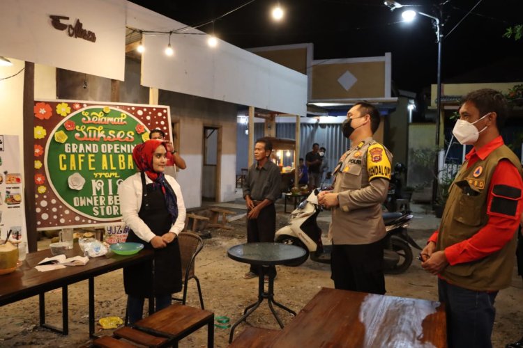 Kabag Ops Polres Lamsel, Pimpin Operasi Yustisi Covid-19 diwilayah Kota Kalianda