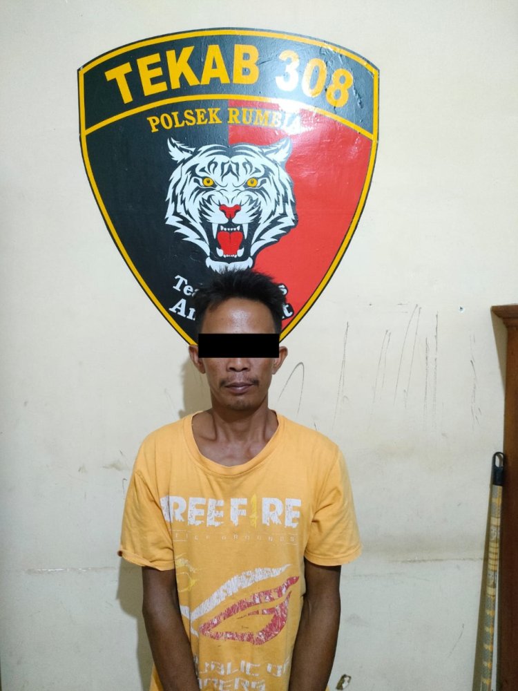 Pelaku Kepergok Membuang Bungkusan Lalu Dikejar Dan Ditangkap Anggota Polsek Rumbia Lamteng