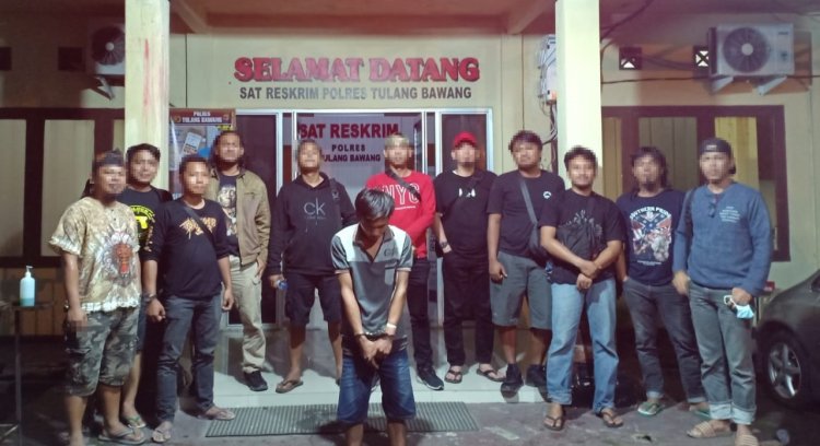 Tekab 308 Polres Tulang Bawang Tangkap Buronan Kasus Pencurian di Ladang