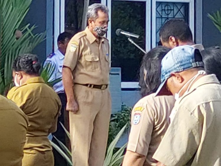 Disiplin Dalam Menerapkan Protokol Kesehatan dan Pelaporan SPJ menjadi Poin Penting Apel Pagi