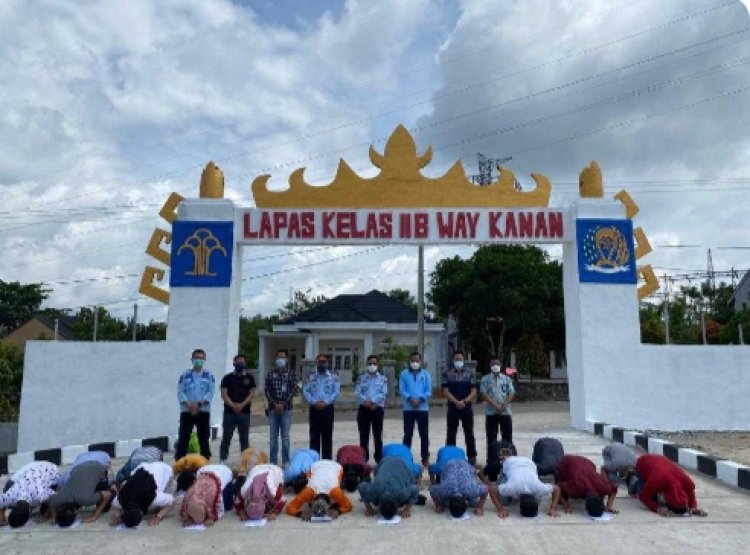 Sebanyak 427 Napi Lapas Way Kanan dirumahkan. Syarpani: Cegah Penyebaran Covid, kita Asimilasikan