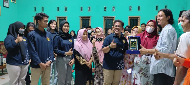penutupan dan pelepasan anak anak KKN Mahasiswa ITERA di kampung LEMBASUNG