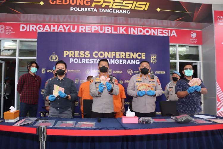 Satreskrim Polresta Tangerang Ungkap Sindikat Uang Palsu, 2 Orang Diamankan