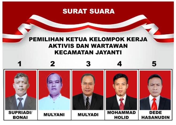 Dede Hasanudin Pimpinan Media Seroja Indonesia Dan Media Karya Indonesia Siap menduduki Kursi Dalam Pemilihan Ketua Pokja Aliansi dan Wartawan Kecamatan Jayanti