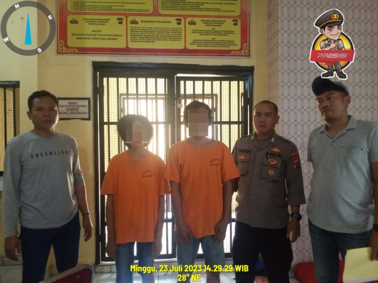 Polsek Balaraja Amankan Pelaku Pencuri Puluhan Prodak Kosmetik di Alfamart