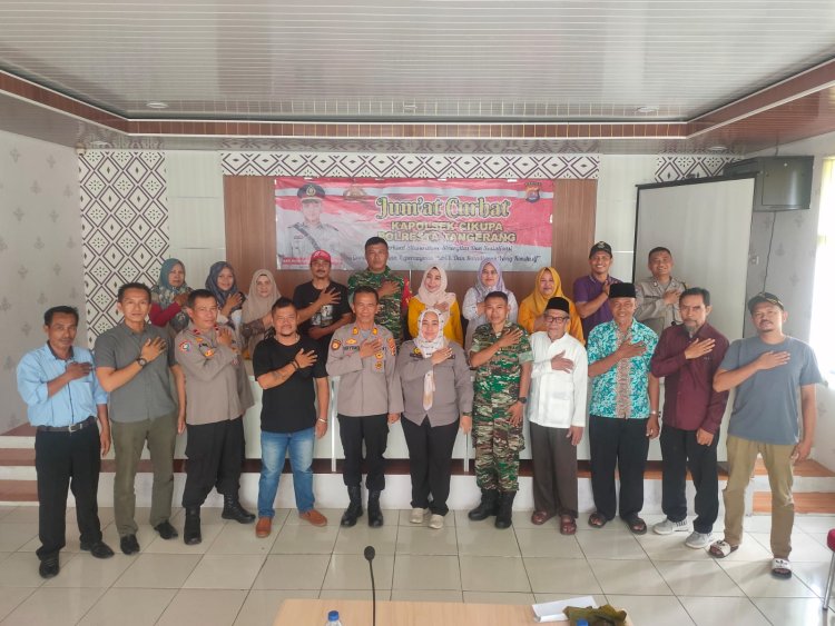 Jumat Curhat, Wakapolsek Polsek Cikupa Dengar Keluhan Warga