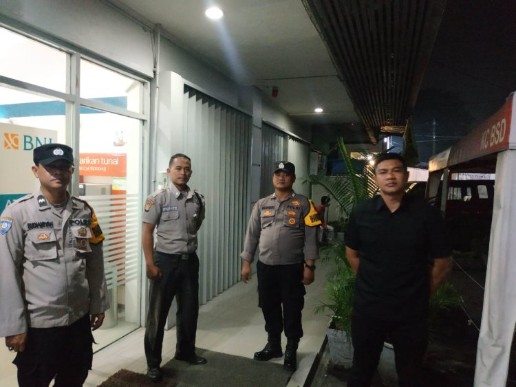Pawas Kanit Intelkam Syaiful Rusdiansyah,SH Pimpin Patroli Ops Cipkon Polsek Cikupa Jaga Kamtibmas Dan Kriminalitas Wilayah Hukum Polsek Cikupa Polresta Tangerang Polda Banten