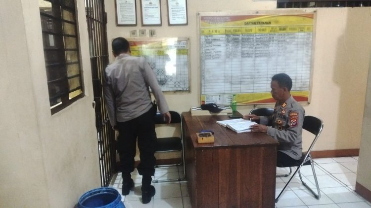 Wakapolsek Cikupa Kontrol Kondisi Ruang Tahanan Cek Buku Mutasi, Ini Tujuannya