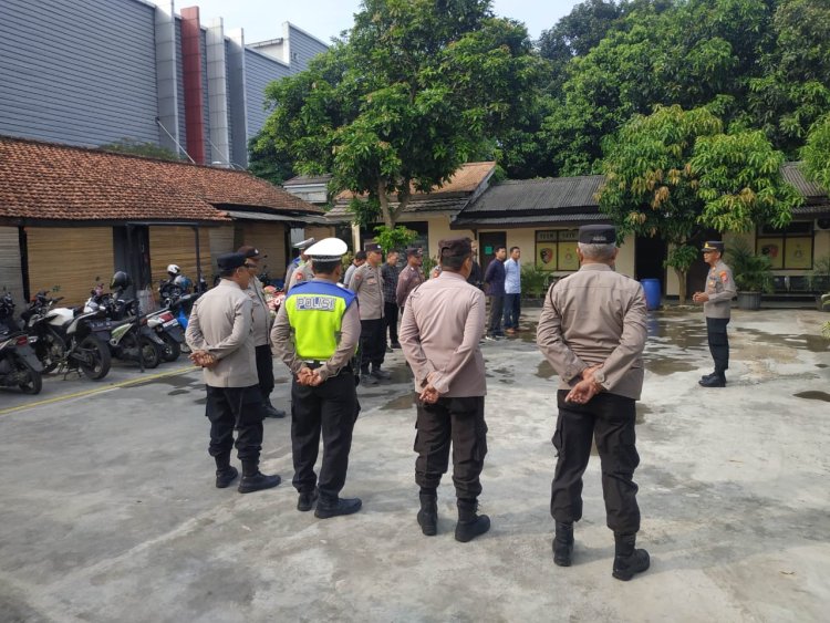 Wakapolsek Cikupa Akp Udiyano, Pimpin Apel Pagi Bersama Personil, Sampaikan Tetap Siapsiaga Penjagaan Sispam Mako Antisipasi Gangguan Kamtibmas