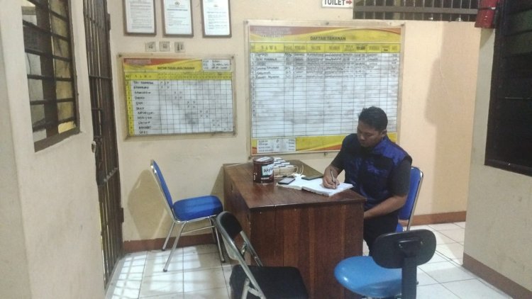 Aipda Ganjar W, SH Cek Buku Mutasi dan kontrol Tahanan polsek Cikupa dan tahanan, Situasi aman terkendali
