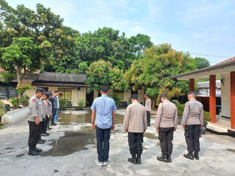 Wakapolsek Cikupa Akp Udiyano, Pimpin Apel Pagi Bersama Personil, Sampaikan Tetap Siapsiaga Penjagaan Sispam Mako Antisipasi Gangguan Kamtibmas