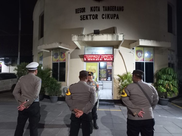 Pawas Ipda Agus Lili S Kapolsubsektor Cikupamas Polsek Cikupa Polresta Tangerang Gelar Apel Cipkon Tingkatkan Kewaspadaan