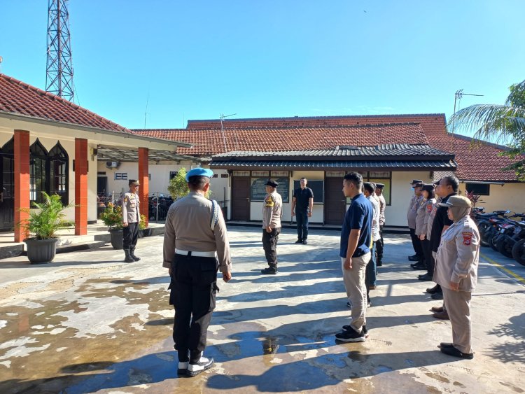 Apel Pagi Polsek Cikupa, Sebagai Bentuk Komunikasi Pimpinan Wakapolsek Cikupa Akp Udiyano Bersama Personil Anggota