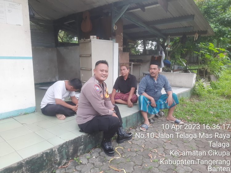Guyub TNI POLRI Oleh Bhabinkantibmas Polsek Cikupa Polresta Tangerang Sambangi Obyek Vital