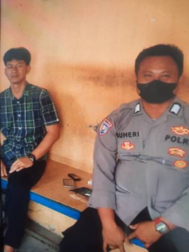 Bripka Suheri Wijaya, SH Kunjungi Warga binaannya, Polisi RW, anggota Sabhara Polsek Cikupa berikan himbauan Kamtibmas