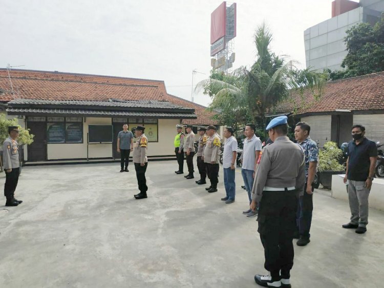 Rutinitas Apel Pagi Personil Polsek Cikupa, Sebelum Lakukas Tuga Di Pimpin Wakapolsek Akp Udiyano