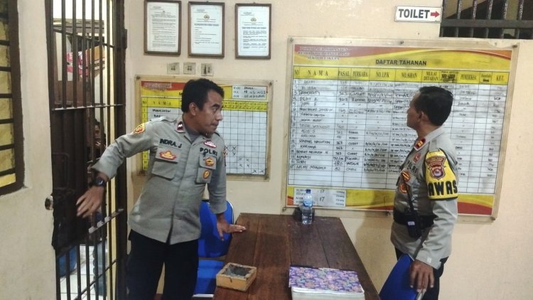Pawas Kanit Intelkam Polresta Tangerang Iptu Indro Susilo, kontrol polsek Cikupa dan tahanan, Situasi Aman Terkendali