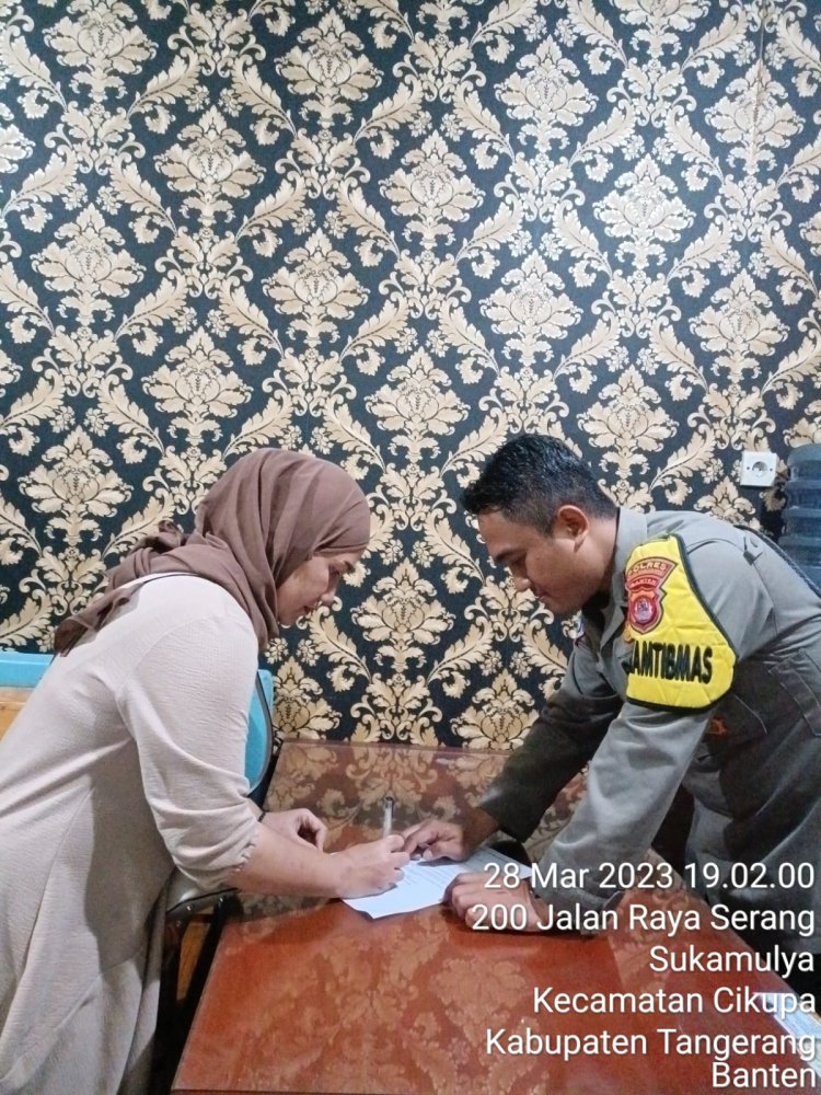 Melalui Problem Solving Aipda Didi ms Bhabinkantibmas Polsek Cikupa Damaikan Warga Desa Sukanagara
