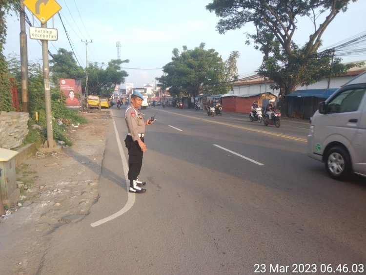 Kanit Propam Polsek Ckupa, Giat Pengawasan dan pengecekan personil strong Poin Pertigaan Kolumbus
