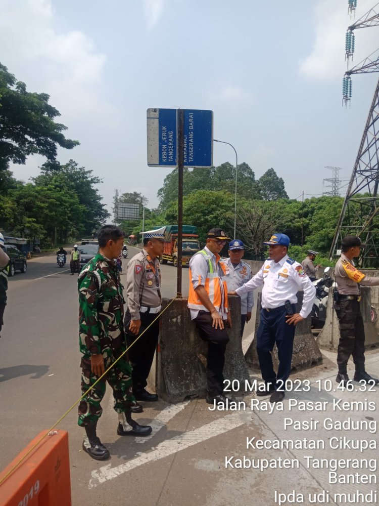 Diskusi dan Paparan Rekayasa Lalulintas Akses Tol Cikupa (Kedaton) dan Akses Tol Balaraja barat dilanjutkan Survei Lokasi rawan Kemacetan Arus Lalulintas