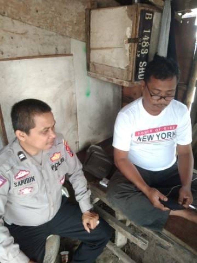 PANIT LANTAS POLSEK POLSEK CIKUPA, AIPTU SAPUDIN, Giat Polisi RW Di Bojong Tangerang.