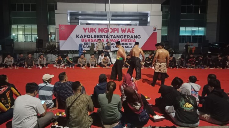 Kapolsek Cikupa AKP IMAM WAHYU PRAMONO, S. IK, Hadiri Gelar YUK NGOPI WAE Bersama Kapolresta Tangerang