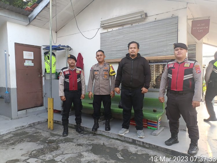 Rencana Keberangkatan Massa SP/SB DPC KSPSI Kab. Tangerang (Rustam) dan FSBN KASBI Tangerang dari Darkum Polsek Cikupa ke Gedung DPR RI Jakarta