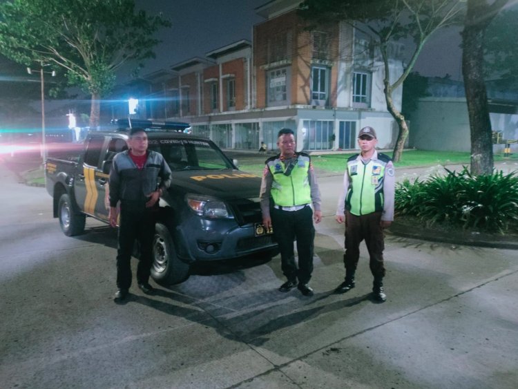 Personil Polsek Cikupa Polresta Tangerang Polda Banten, Melaksanakan Kegiatan Patroli Mobile Antisipasi Kriminaliitas